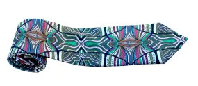 100% Silk Twill Tie,  Live Turban Print