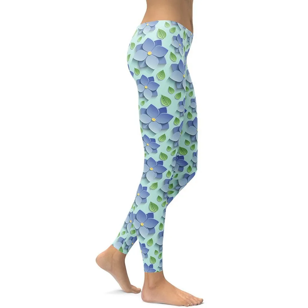 3D Floral Leggings