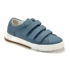 881 - Blue Sahara Leather Velcro for Girl/Boy by London Kids