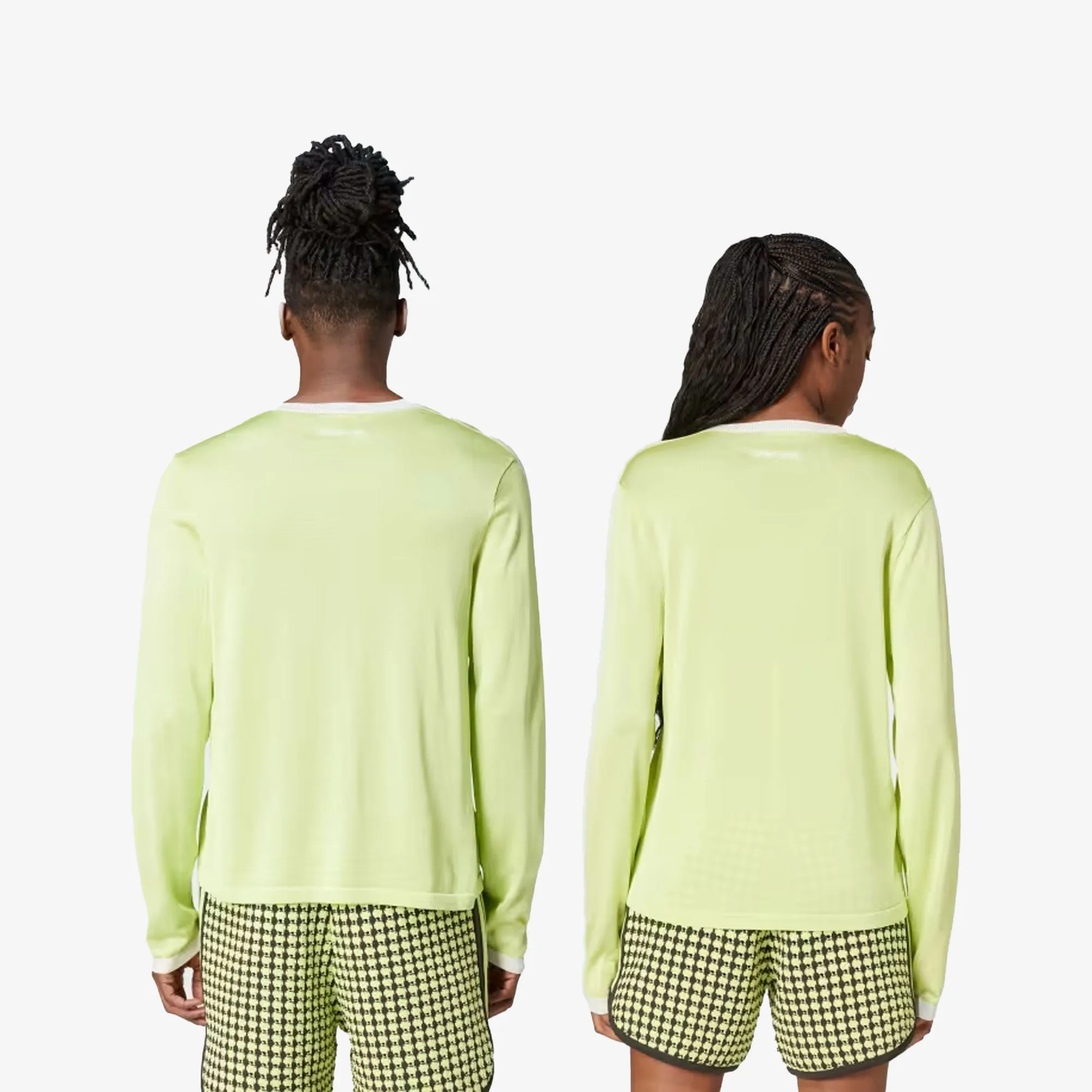 Adidas Originals | WALES BONNER KNIT LONG SLEEVE TEE  { SEMI FROZEN YELLOW/CHALK WHITE