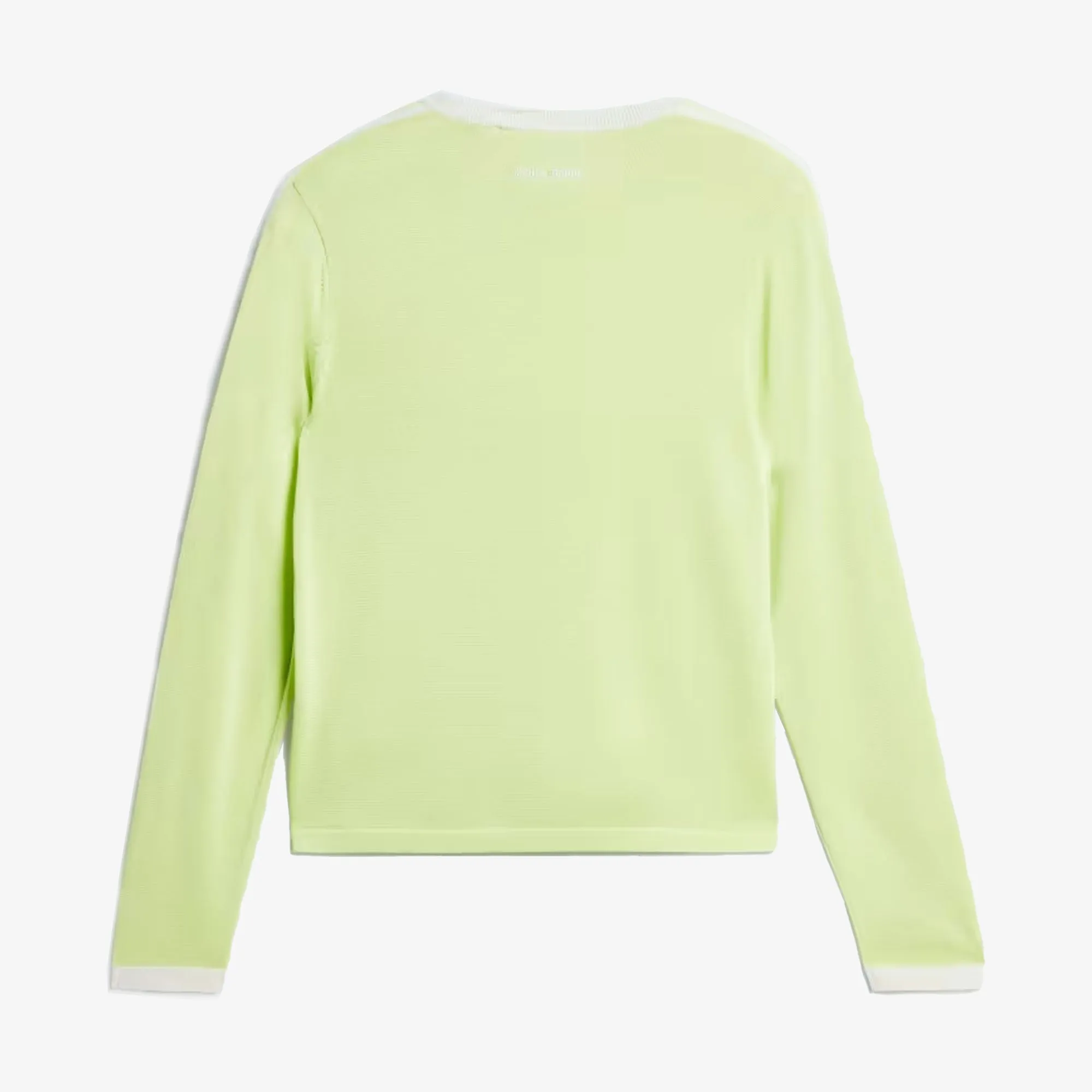 Adidas Originals | WALES BONNER KNIT LONG SLEEVE TEE  { SEMI FROZEN YELLOW/CHALK WHITE