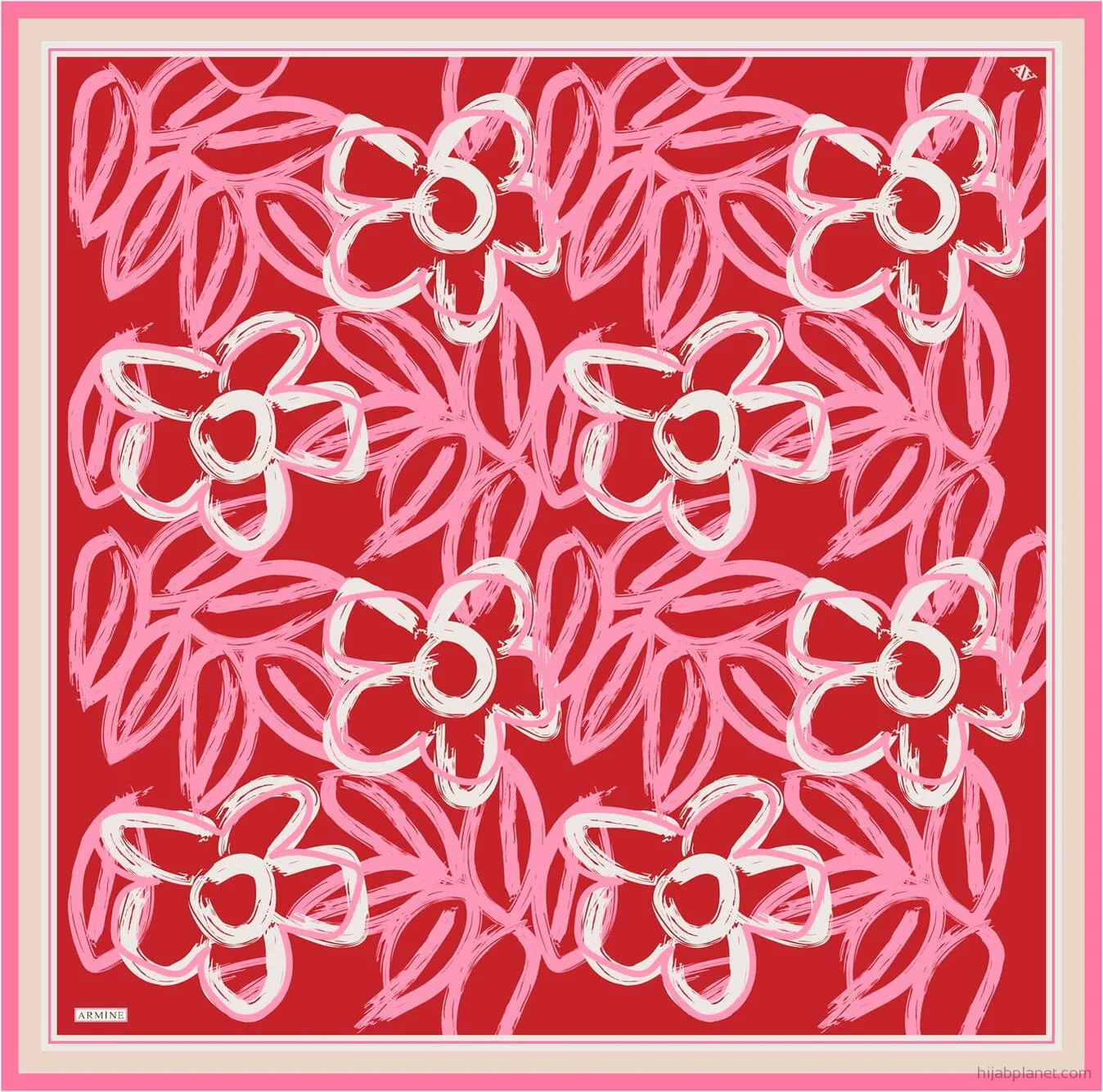 Armine Mira Floral Silk Scarf #81