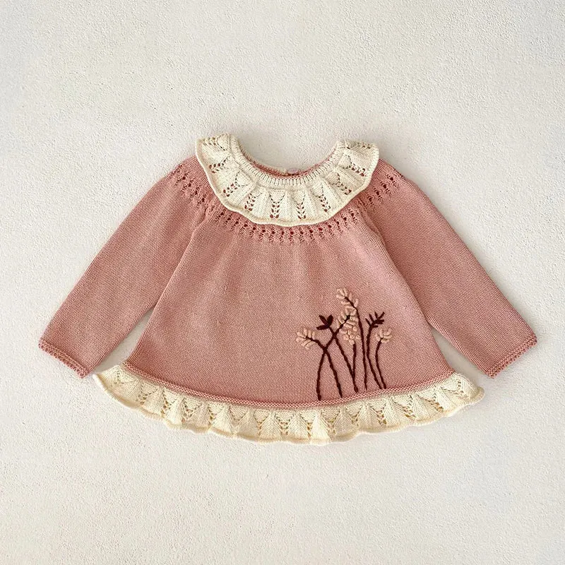 Baby Girls Sweater & Shorts - 2PCS Set