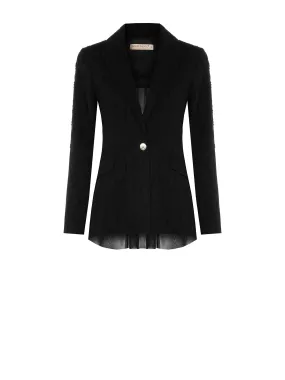 Back Sheered Blazer