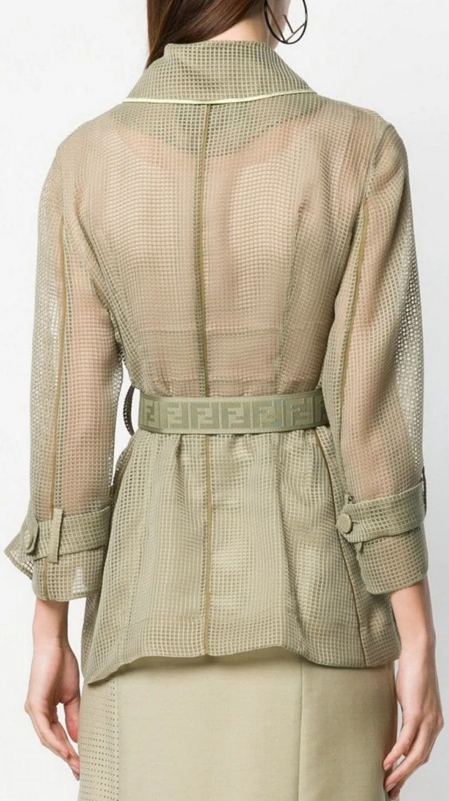 Belted Textured Jacket