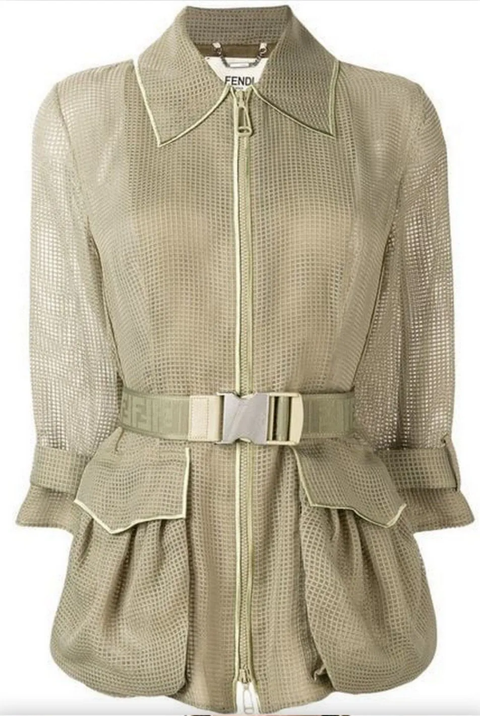 Belted Textured Jacket