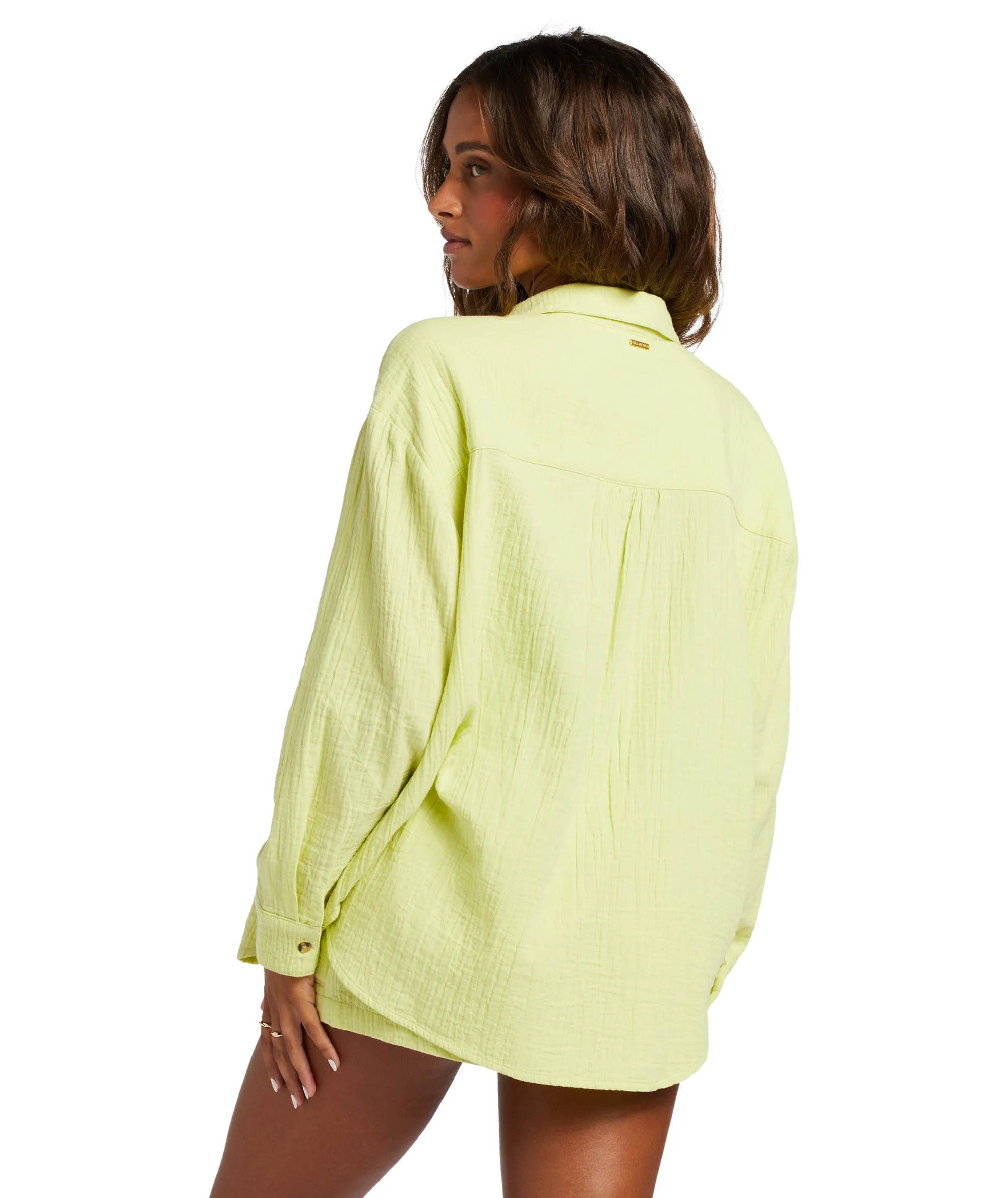 Billabong Right On L/S Shirt-Light Lime