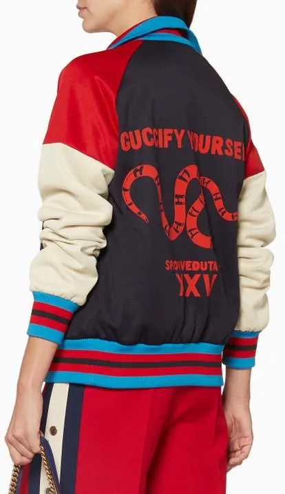 Bow-Appliqu̩ Zip-Through Jersey Track Jacket