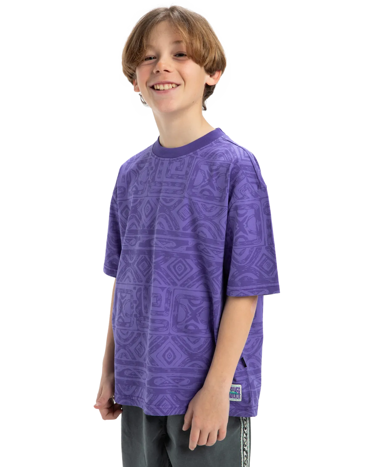 Boys Global Heat T-Shirt in Dusted Peri Global Heat