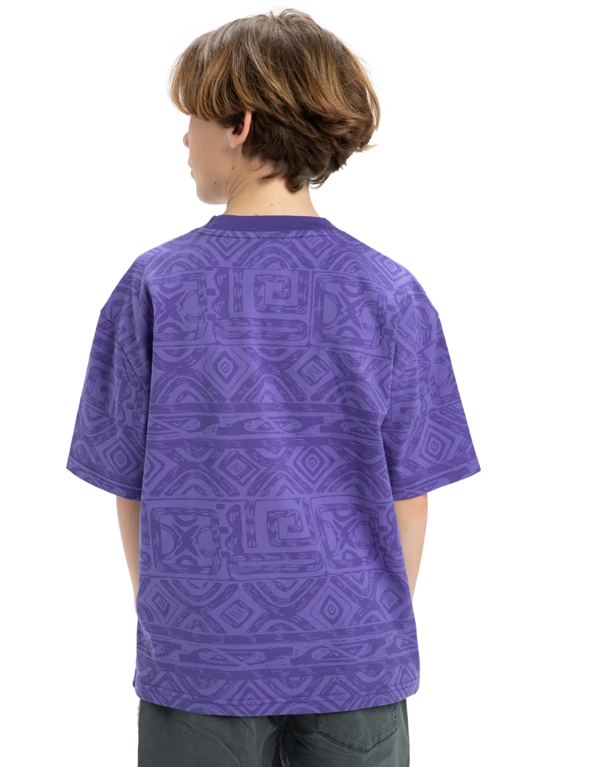 Boys Global Heat T-Shirt in Dusted Peri Global Heat