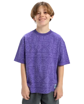 Boys Global Heat T-Shirt in Dusted Peri Global Heat