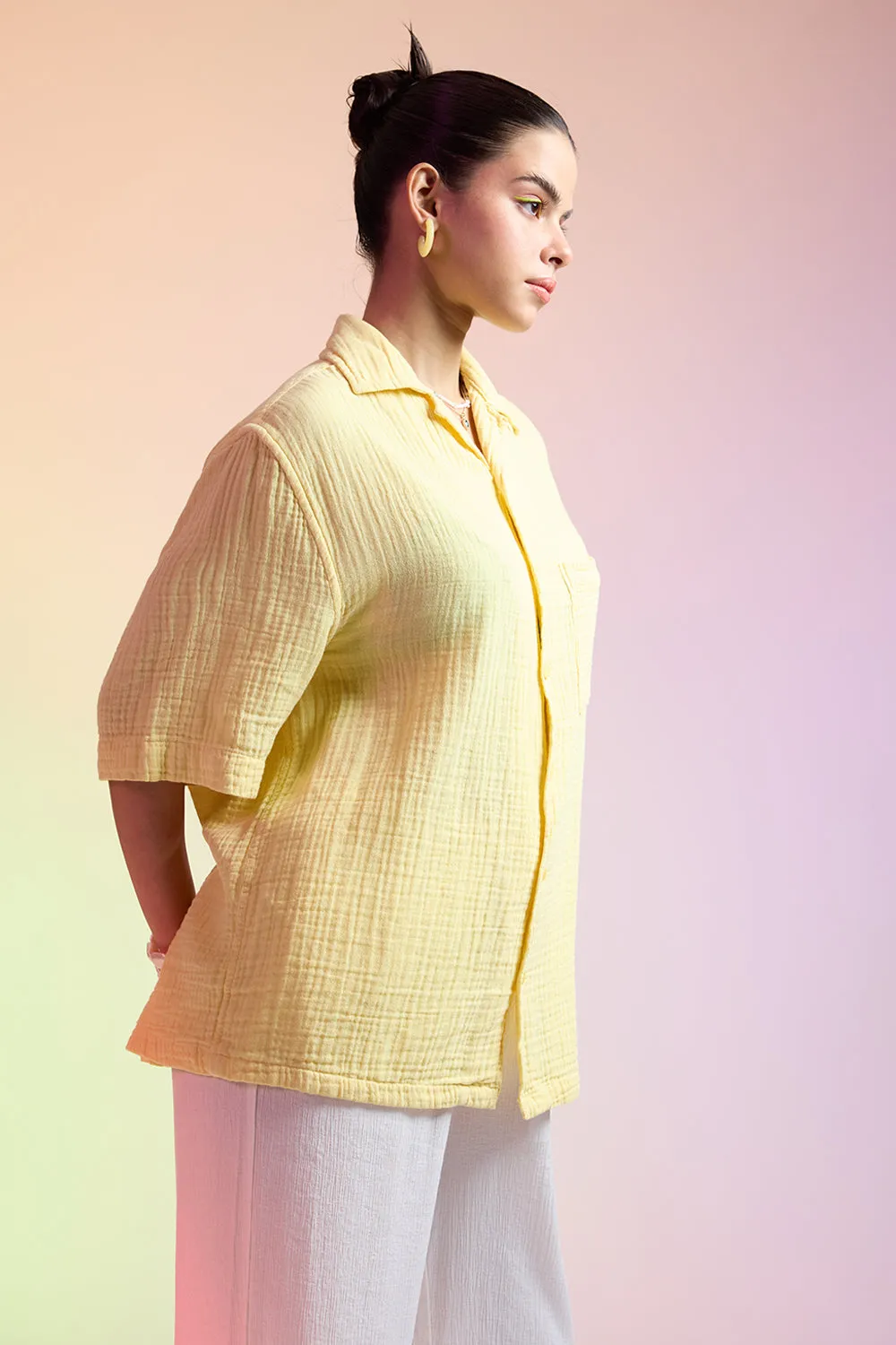 Breezy Relaxed Yellow Shirt