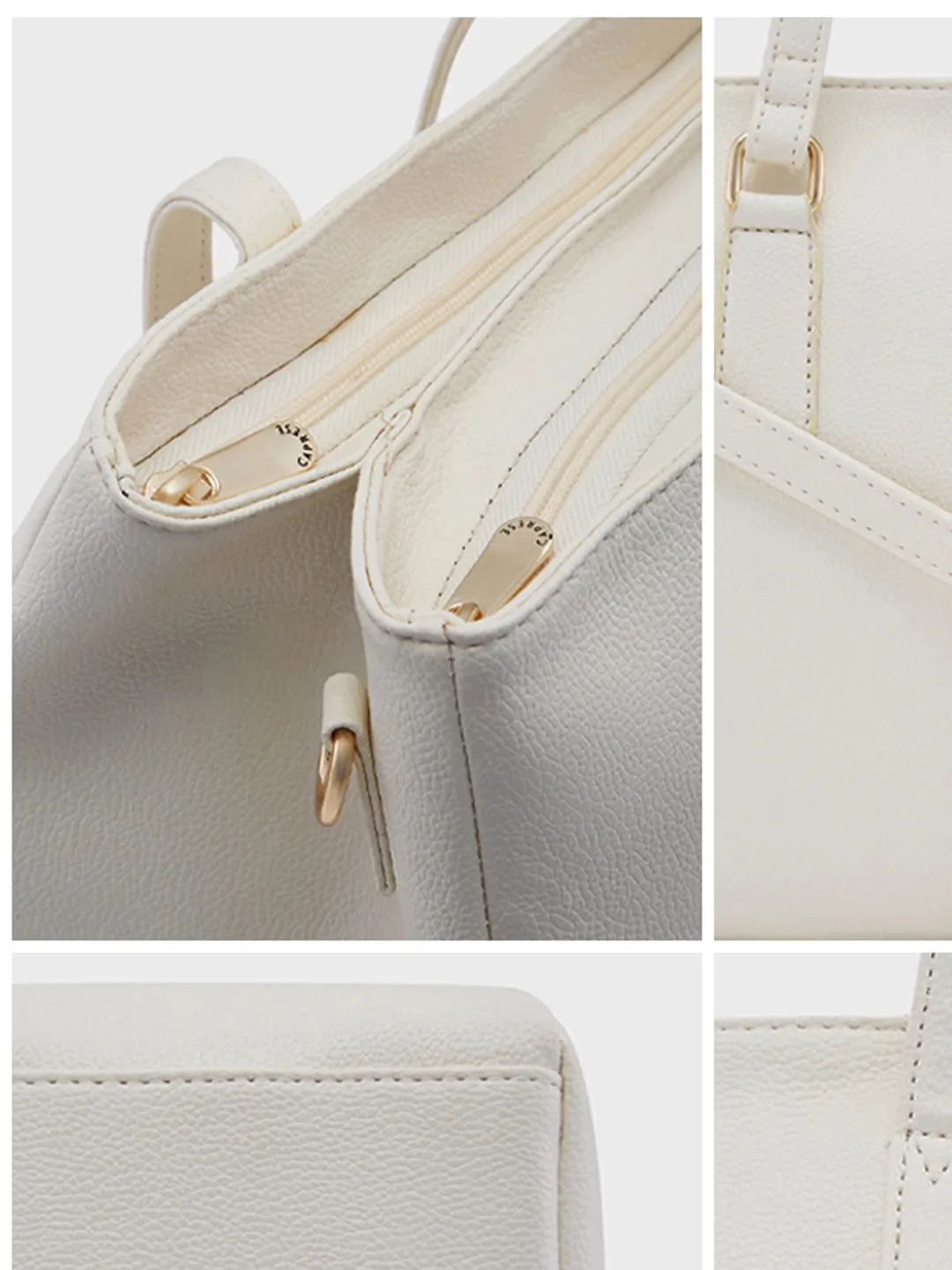 Caprese Jolie Tote Medium Off White