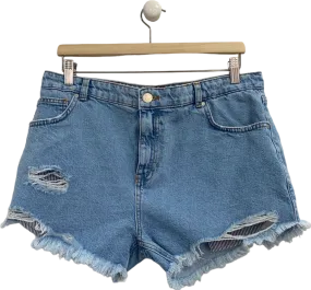 Couture Club Blue Double Layer Boxer Denim Shorts UK 12