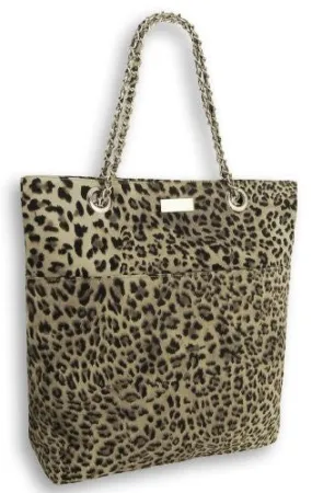 Dionne Faux Leather Leopard Print Shoulder Bag