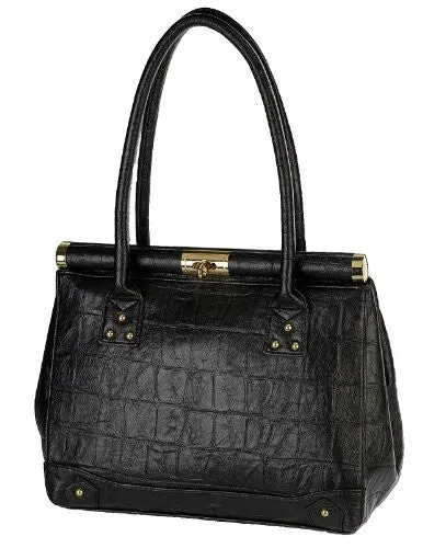 Dionne Faux Leather Leopard Print Shoulder Bag