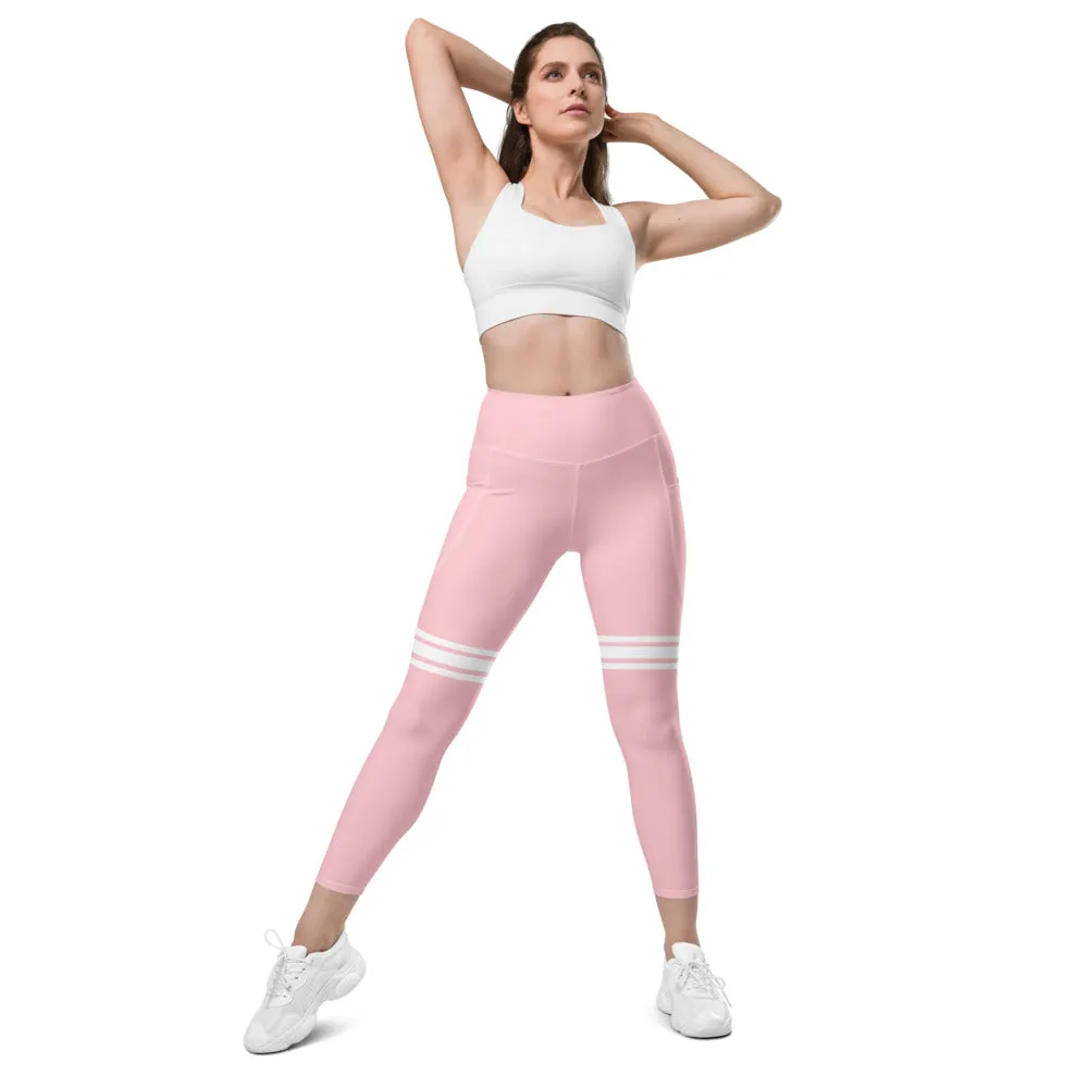 ELEVATED ESSENTIALS, THE PERFECT SIDE POCKET LEGGING THIGH HIGH BALLET PINK