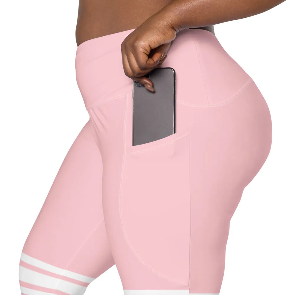 ELEVATED ESSENTIALS, THE PERFECT SIDE POCKET LEGGING THIGH HIGH BALLET PINK