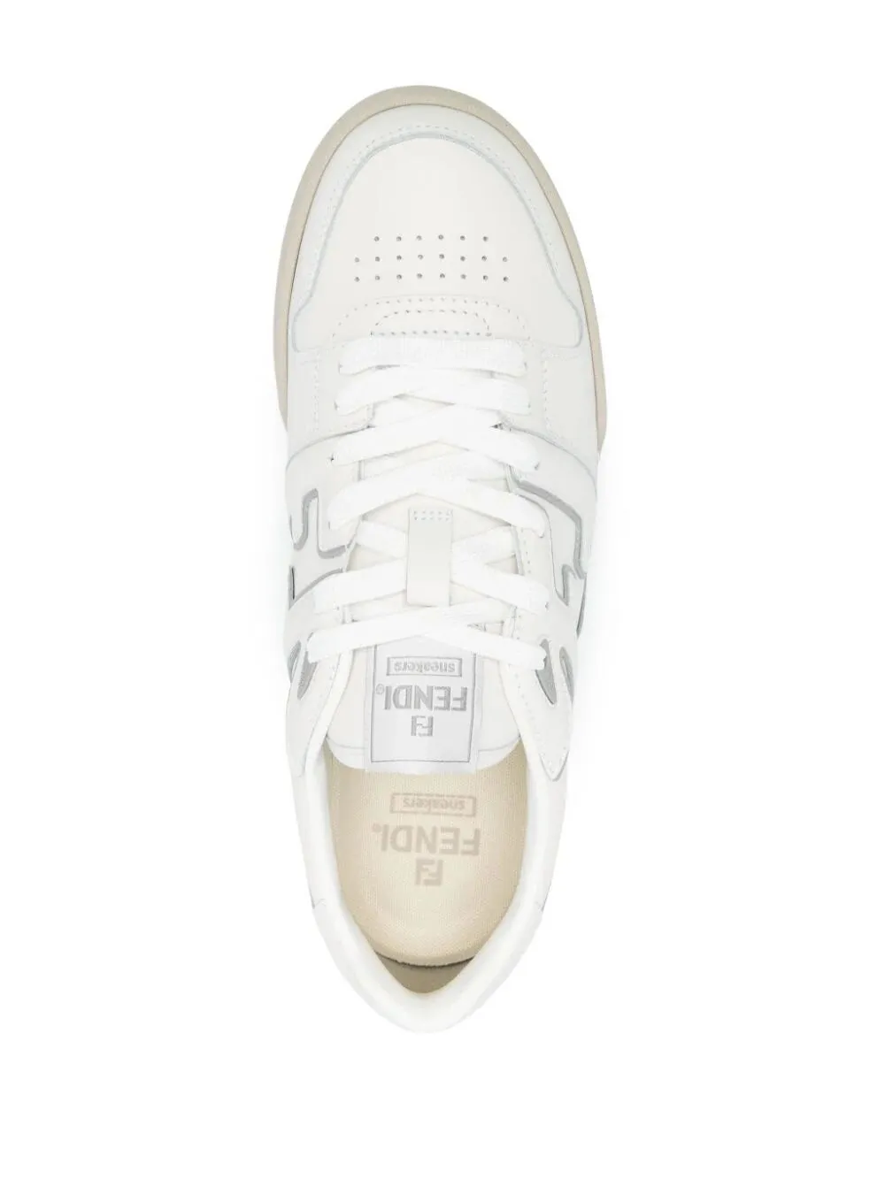 FENDI Mini Match Leather Sneakers for Women