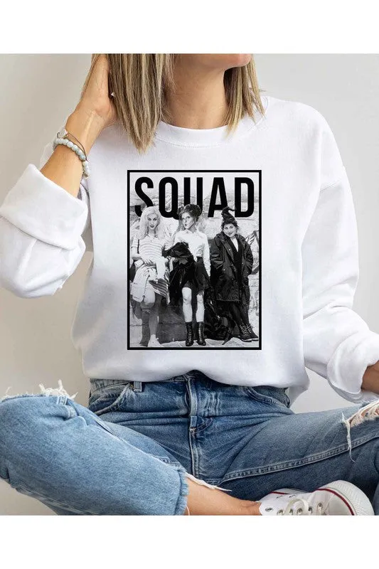 HALLOWEEN SQUAD GRAPHIC PLUS SIZE SWEATSHIRT