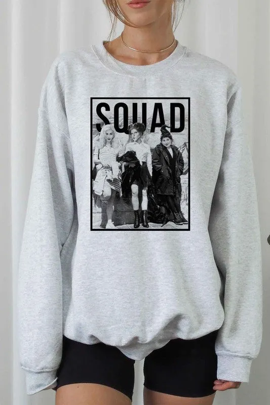 HALLOWEEN SQUAD GRAPHIC PLUS SIZE SWEATSHIRT