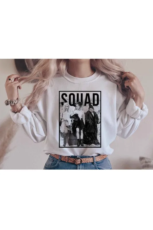 HALLOWEEN SQUAD GRAPHIC PLUS SIZE SWEATSHIRT