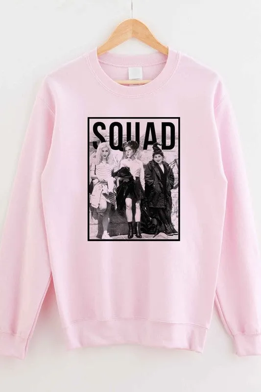 HALLOWEEN SQUAD GRAPHIC PLUS SIZE SWEATSHIRT