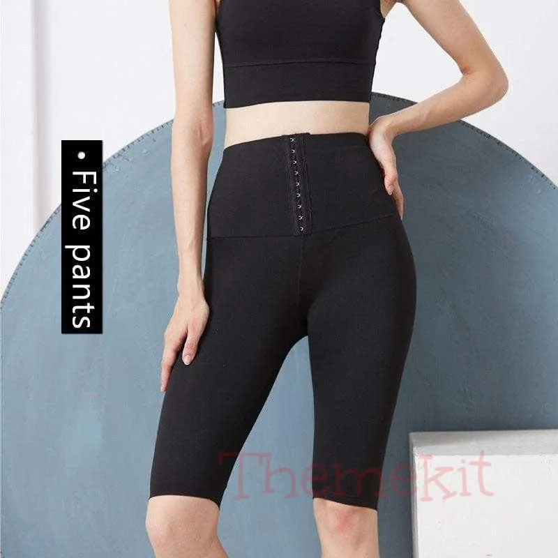 High Waist Girdle Waist Exercises Yoga Pants