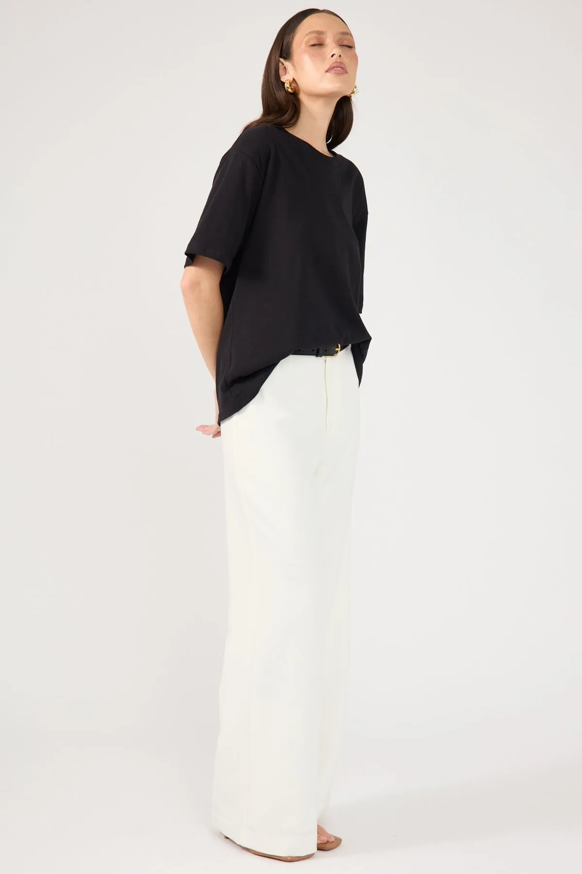 High-Waist Pant - White