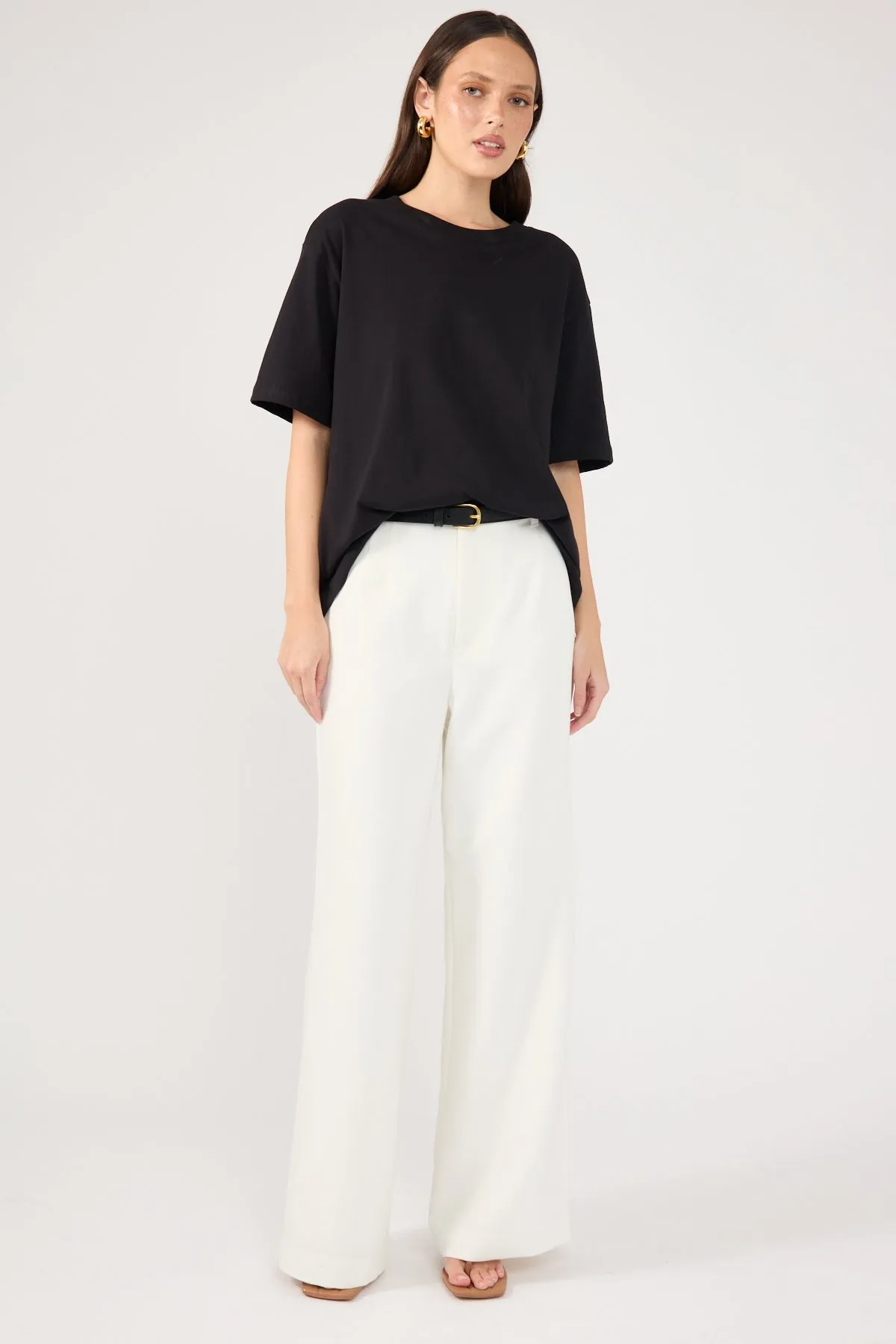 High-Waist Pant - White