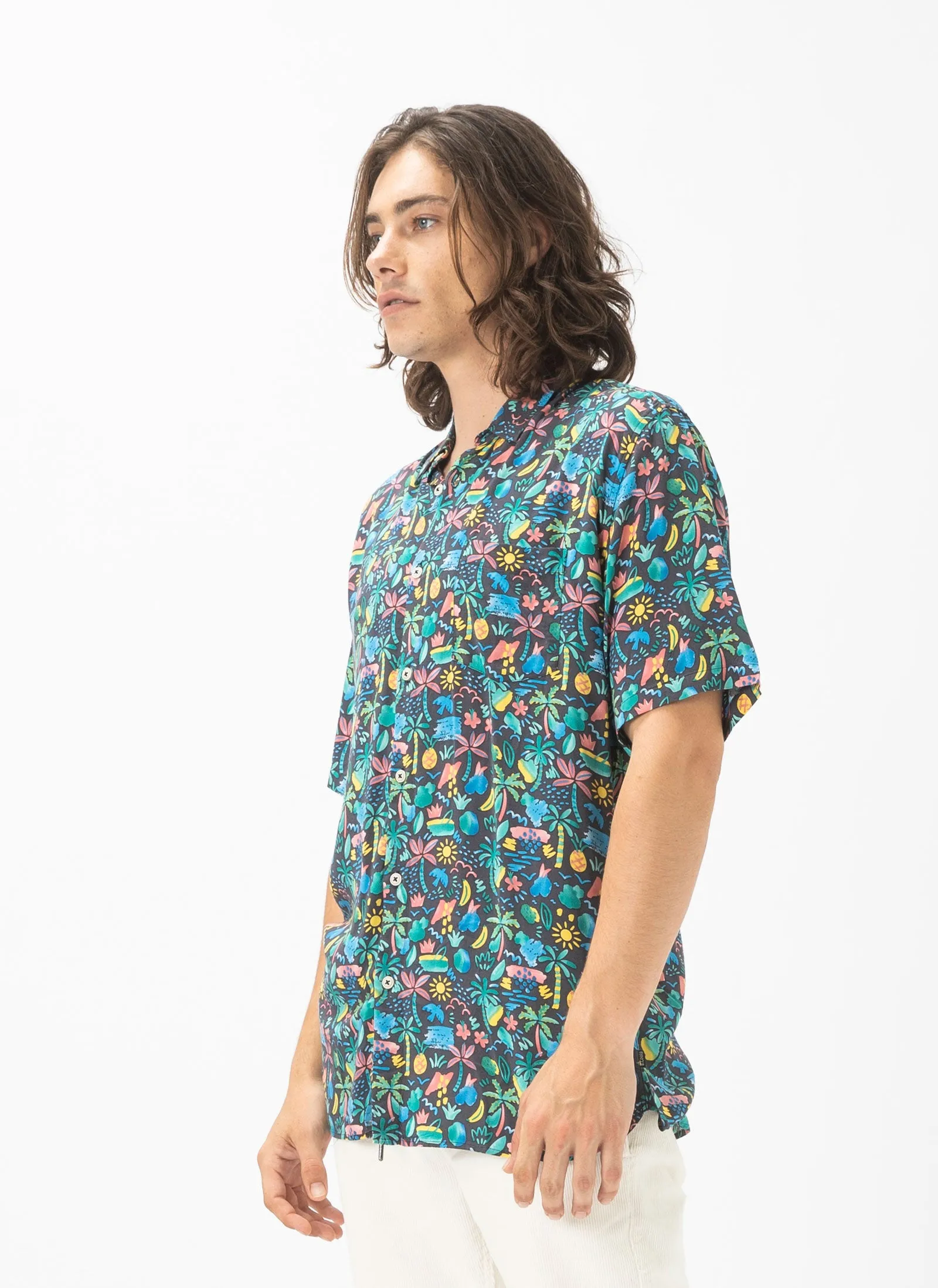 Holiday Short-Sleeve Shirt Tropic Nights