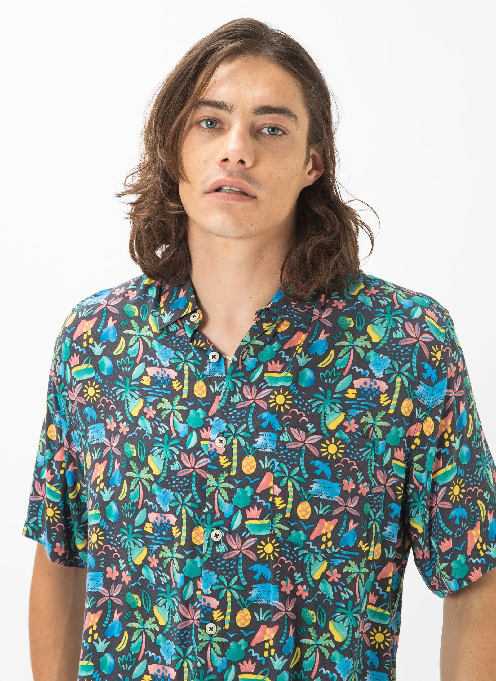 Holiday Short-Sleeve Shirt Tropic Nights