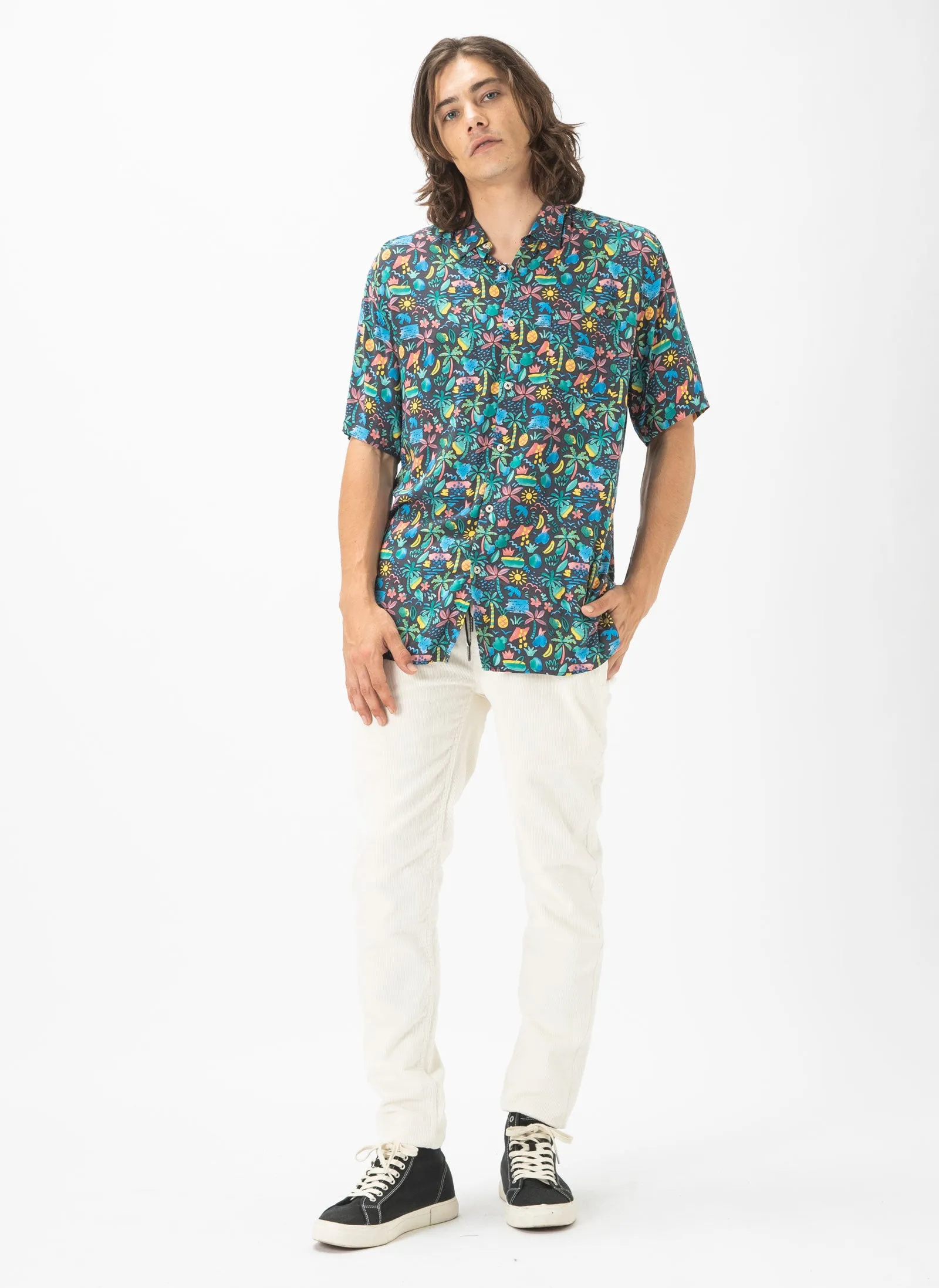 Holiday Short-Sleeve Shirt Tropic Nights