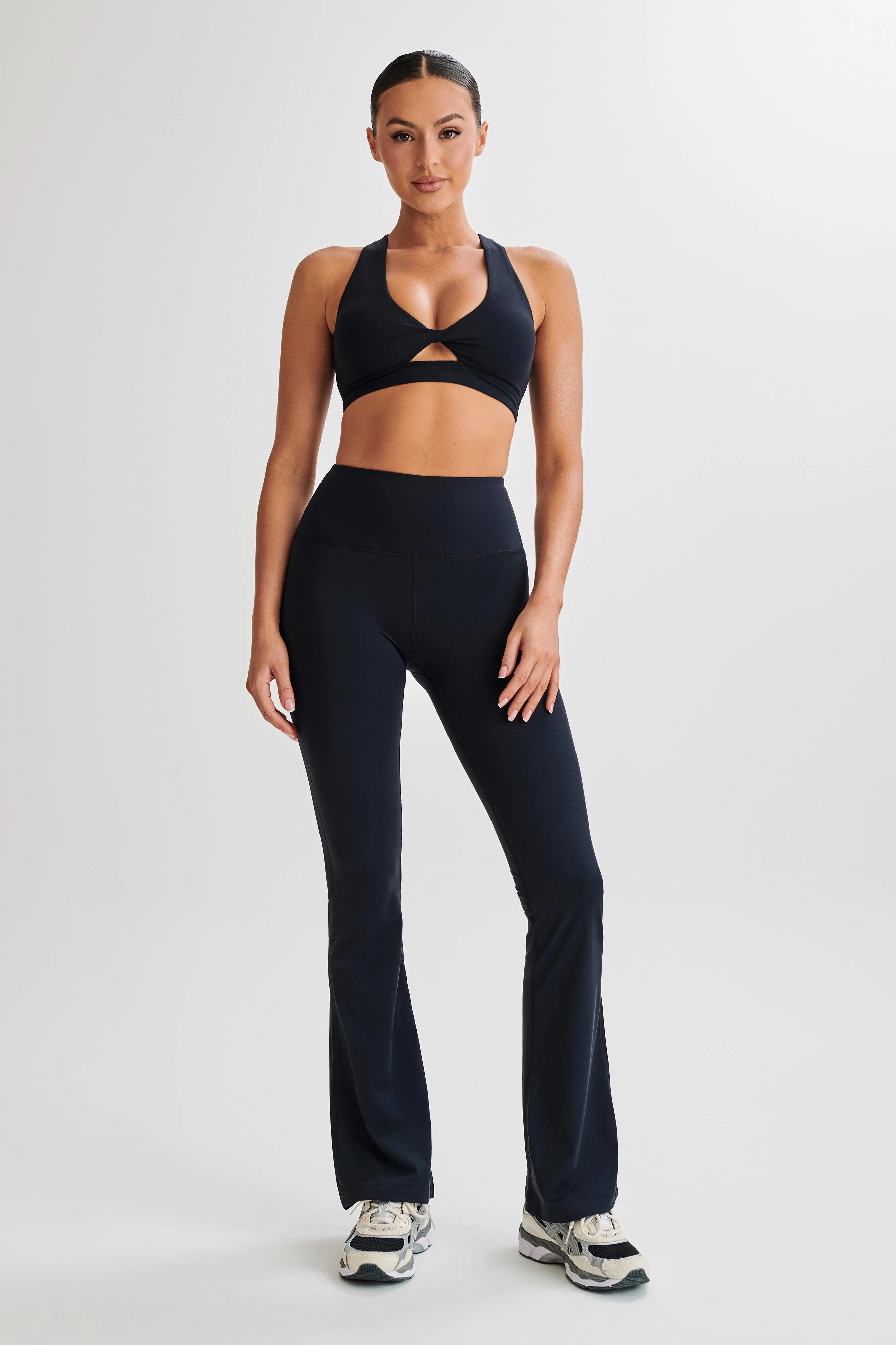 Jackie Twist Crop Top - Black