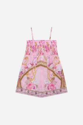 KIDS PLAYSUIT WITH SHIRRING 4-10 FRESCO FAIRYTALE