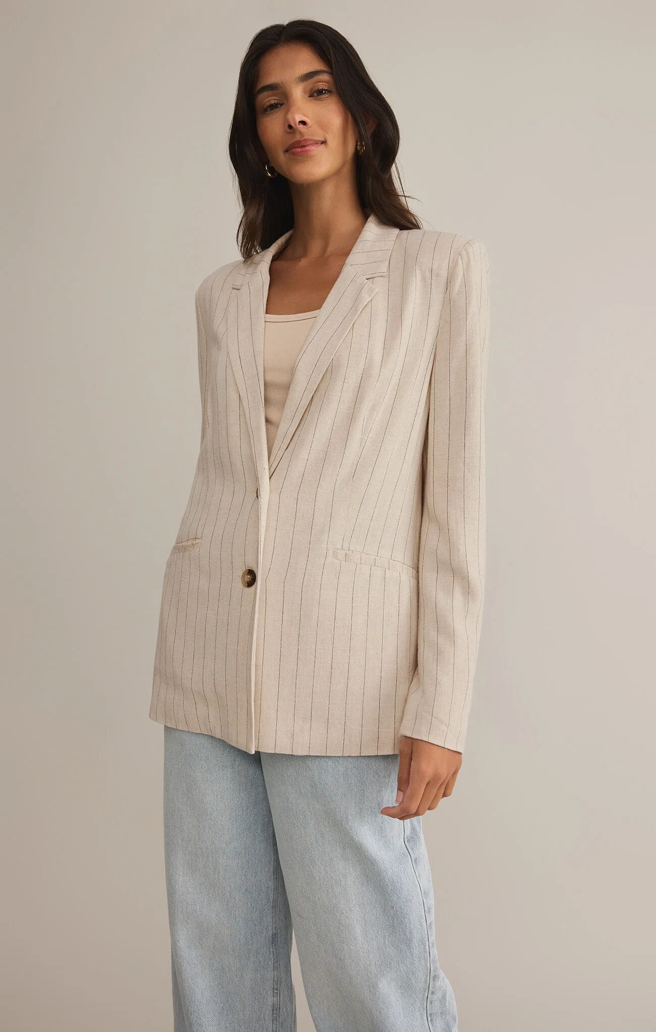 Livingston Pinstripe Blazer