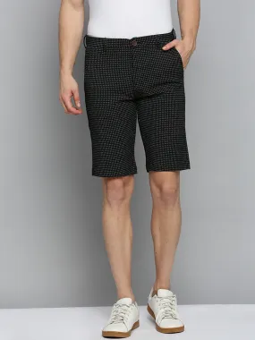 Men Black Printed Casual Shorts