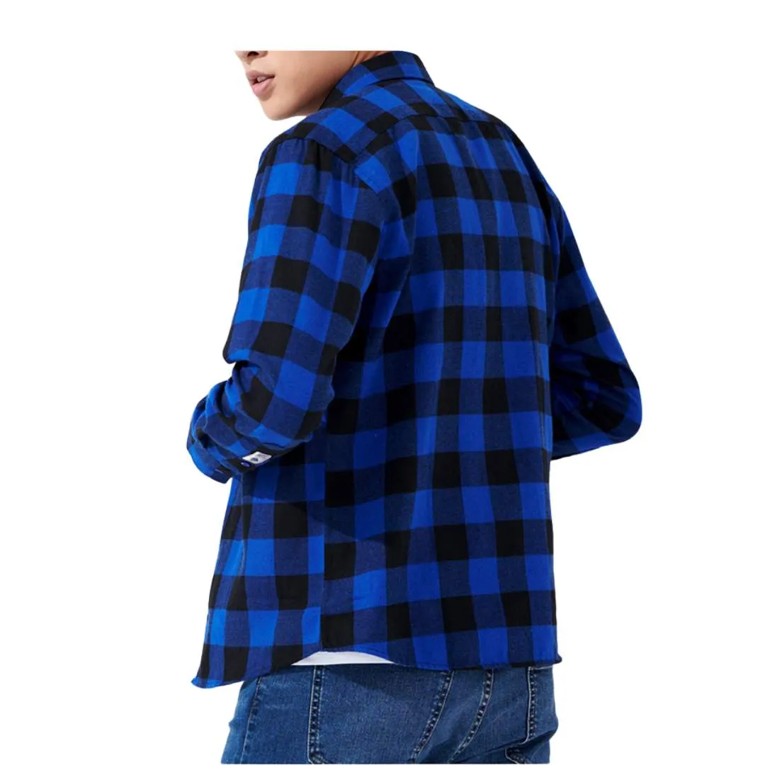 Men’s Button Down Plaid Shirt