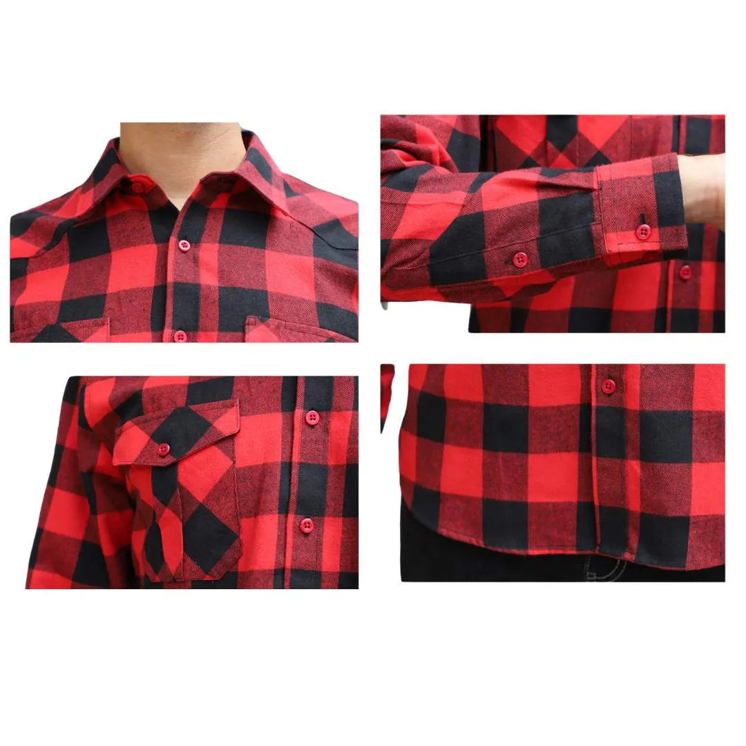 Men’s Button Down Plaid Shirt