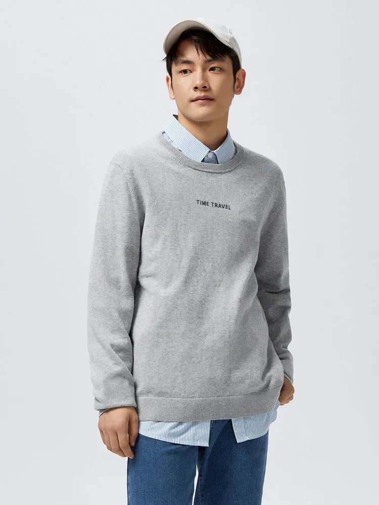 Men's Combed Cotton Fitted Pullover