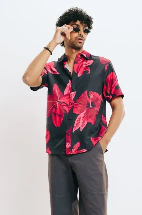 Men's Hibiscus Print Shirt