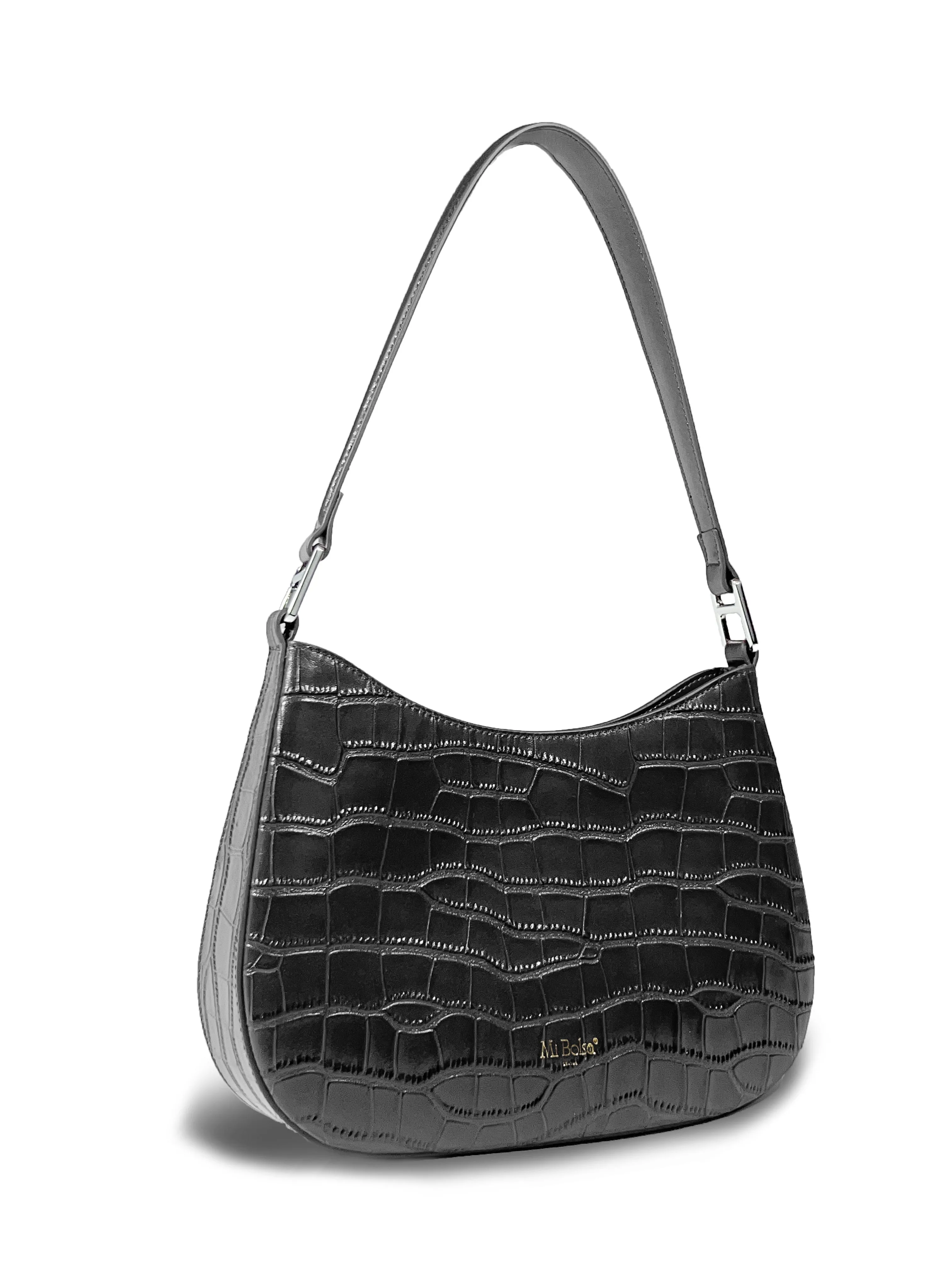 Nottinghill - Black Croc Embossed