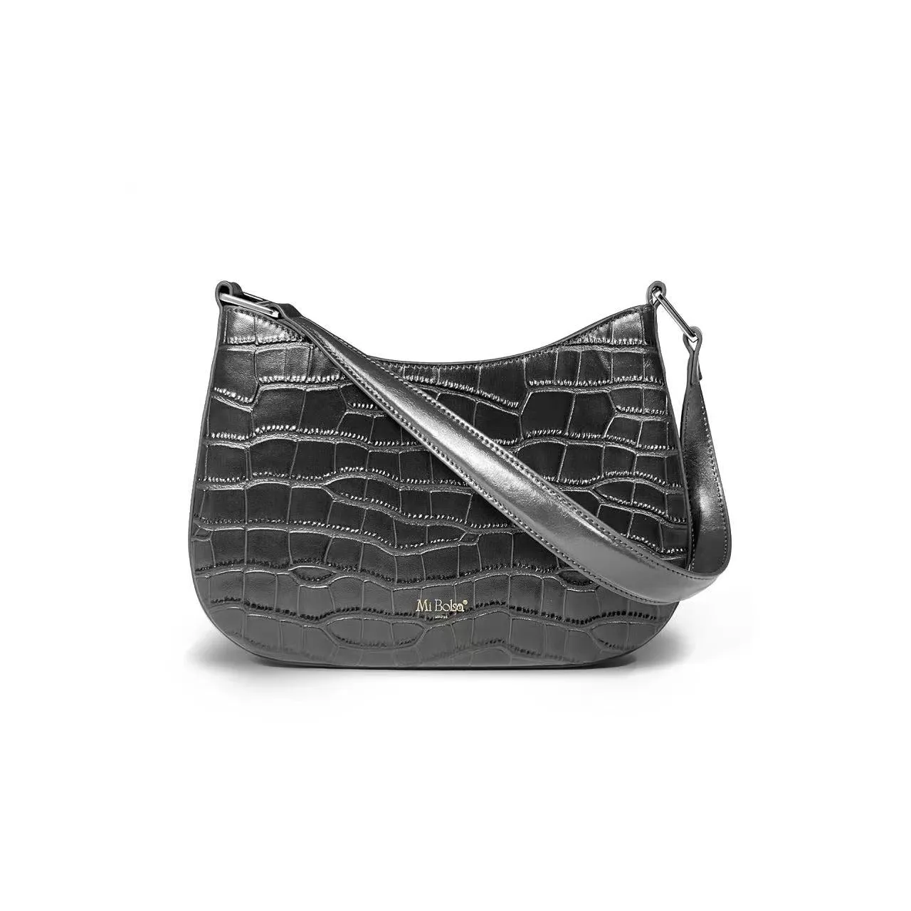 Nottinghill - Black Croc Embossed