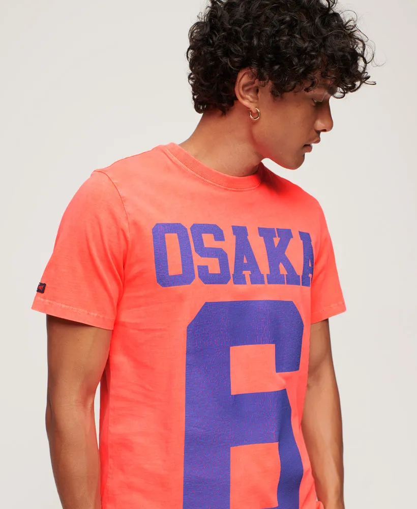 Osaka Neon Graphic T-Shirt - Neon Pink