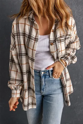 Oversized Plaid Pattern Shacket