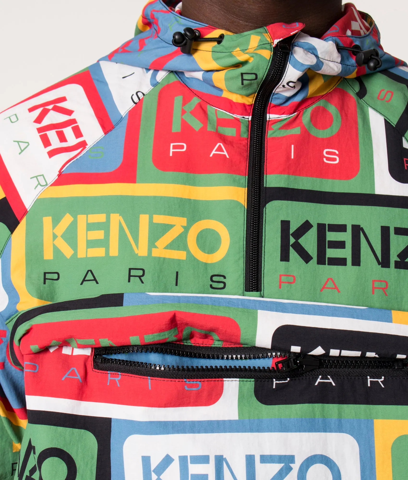 Packable KENZO Labels Windbreaker Jacket