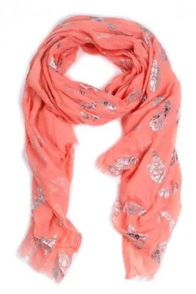 Peach Shimmer Scarf