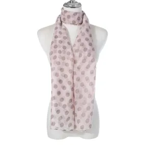 Polkadot Pink Scarf