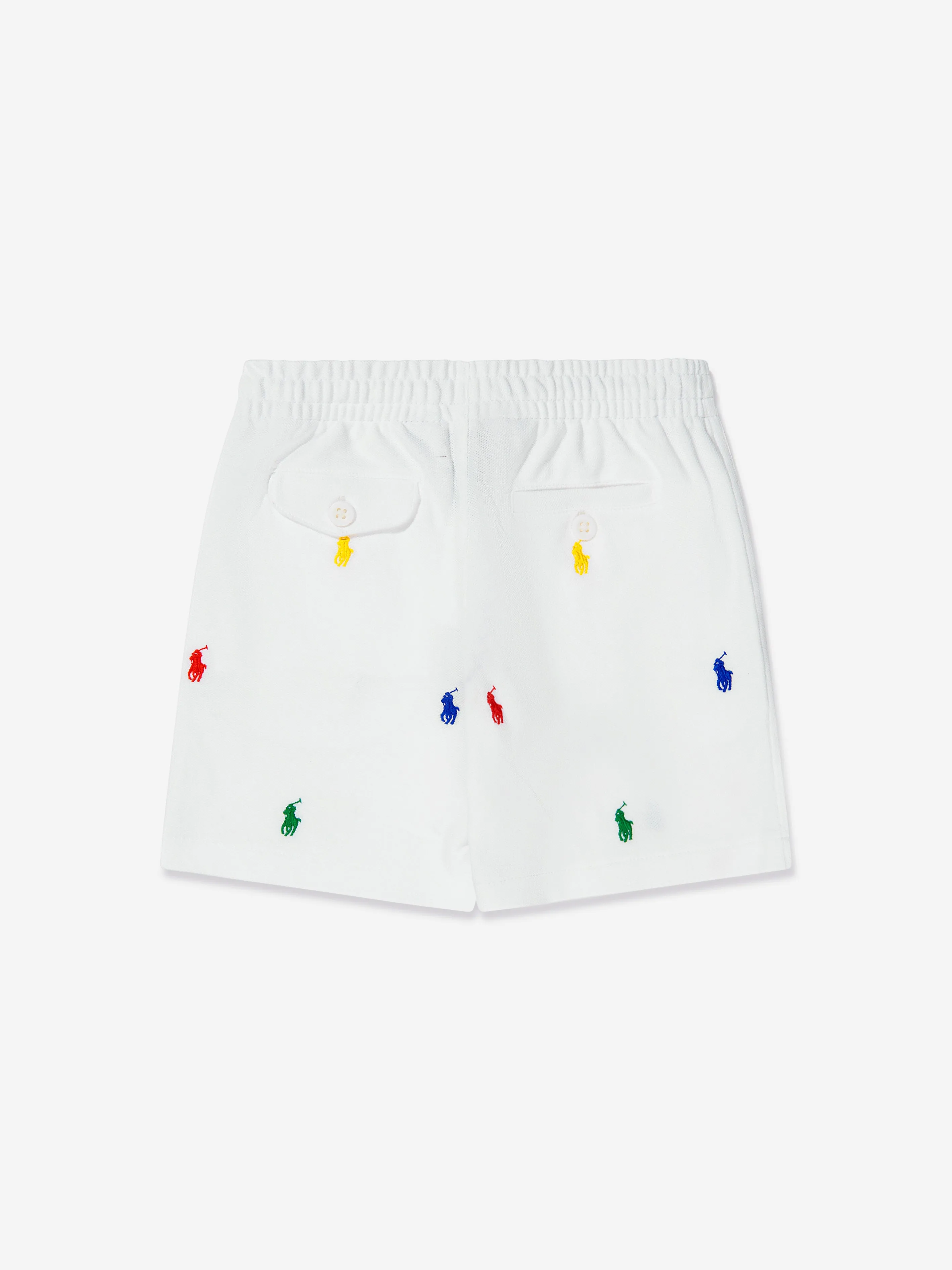 Ralph Lauren Boys Prepster Logo Shorts in White