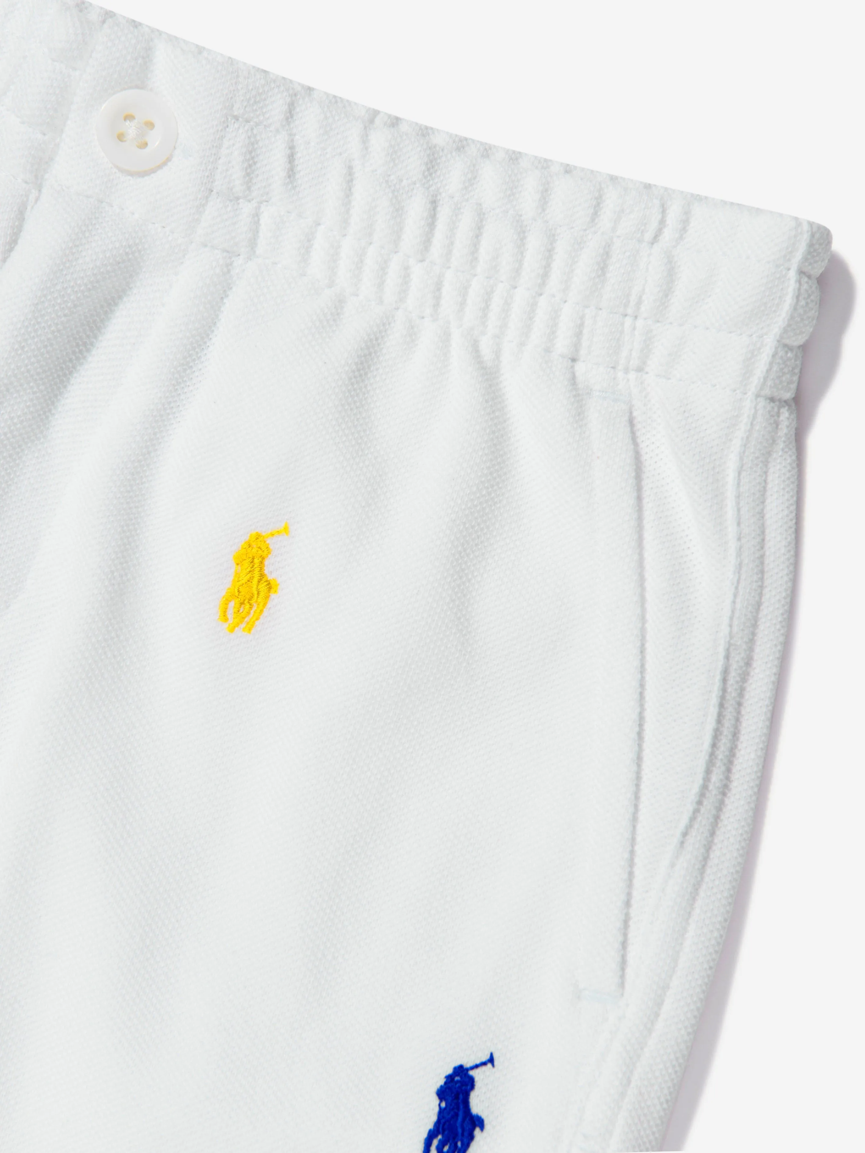 Ralph Lauren Boys Prepster Logo Shorts in White